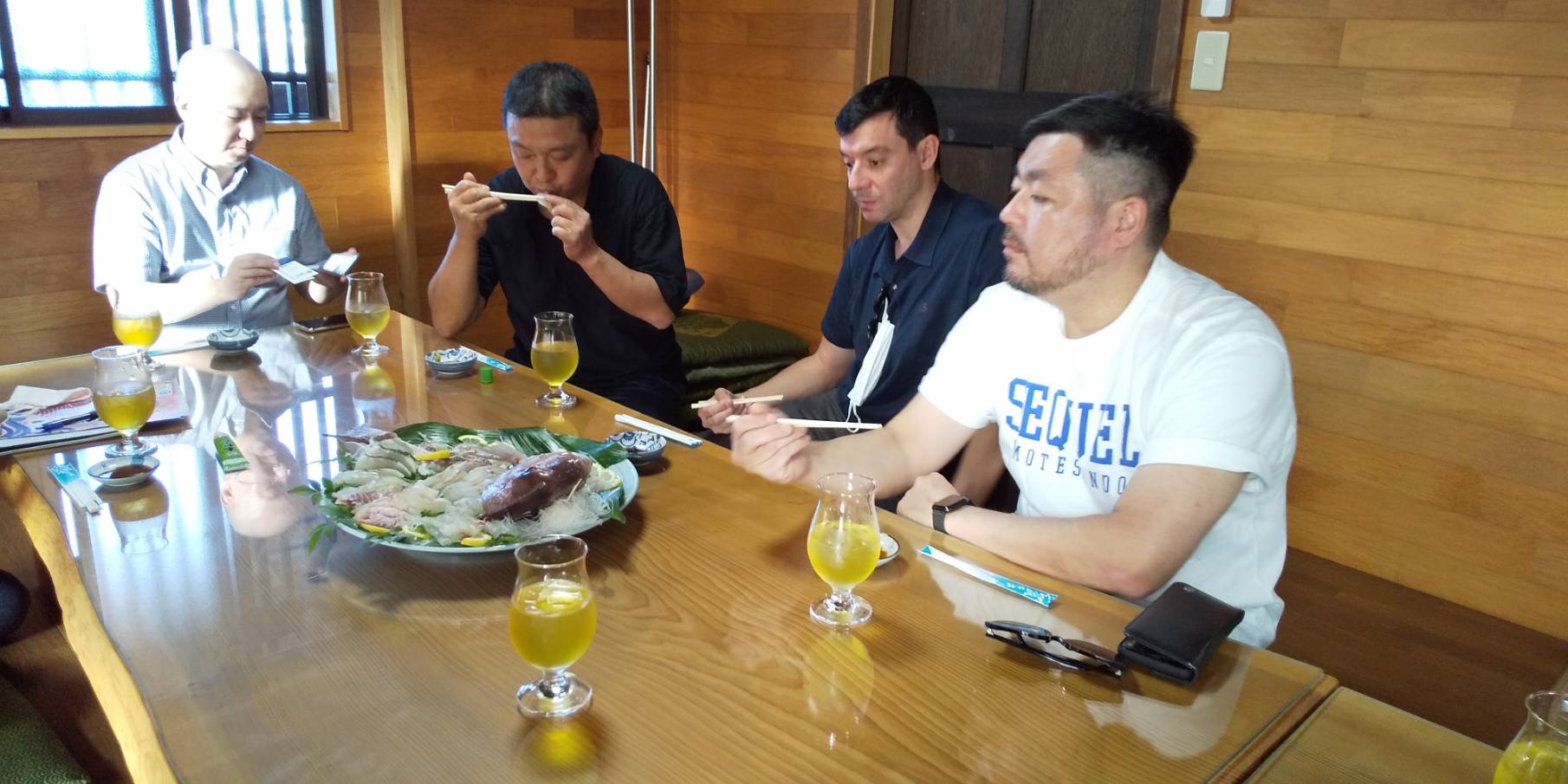 ブルガリ・ラシーム シェフ　紀州梅まだい　視察・試食会